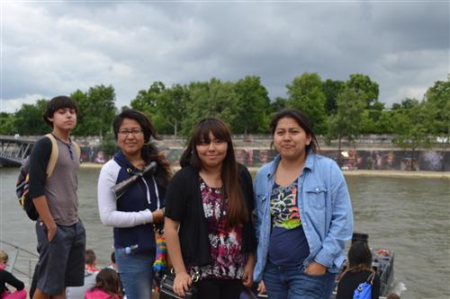 waiting for the bateau mouche 